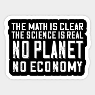 No Planet No Economy Sticker